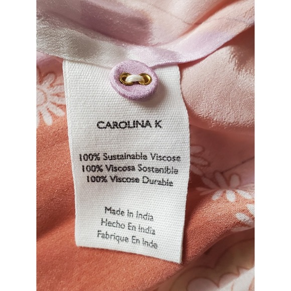 READ Missing Belt Carolina K Valerie Caftan Maxi Dress XS Small Medium‎ Floral - Picture 5 of 7